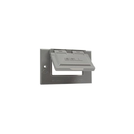 HUBBELL 1G Gray Gfci Outlet Cover 5101-5